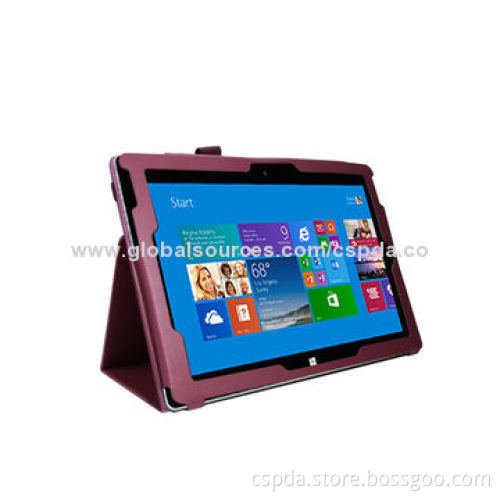 PU leather slim back stand cover case for Microsoft surface Pro 3